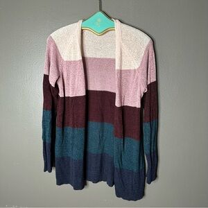 Striped Multicolor Women's Cardigan
